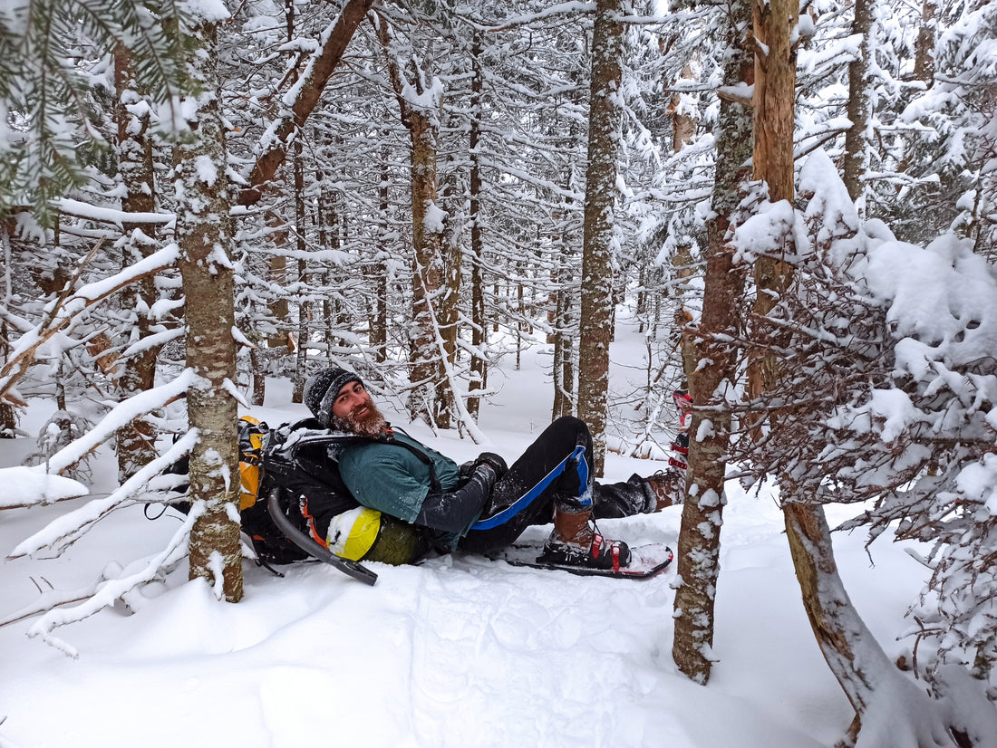 Nuit de camping en plein hiver